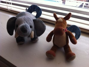 We have our squirrel tails!