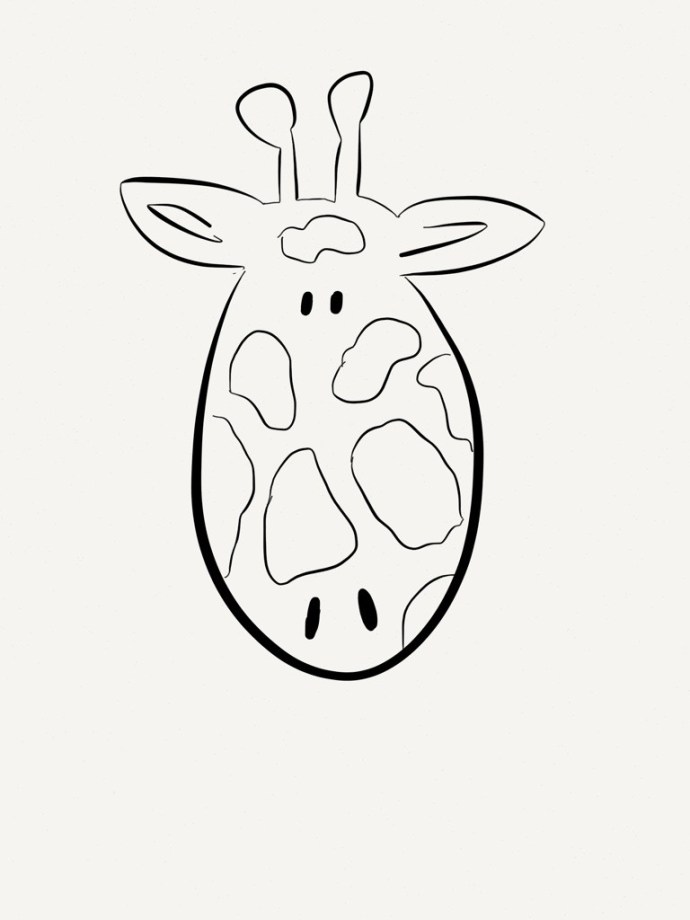 giraffe coloring sheet