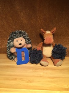 GIVE US A D! D is for Danger! Hedgehogs roll up in a ball when they are in danger! 